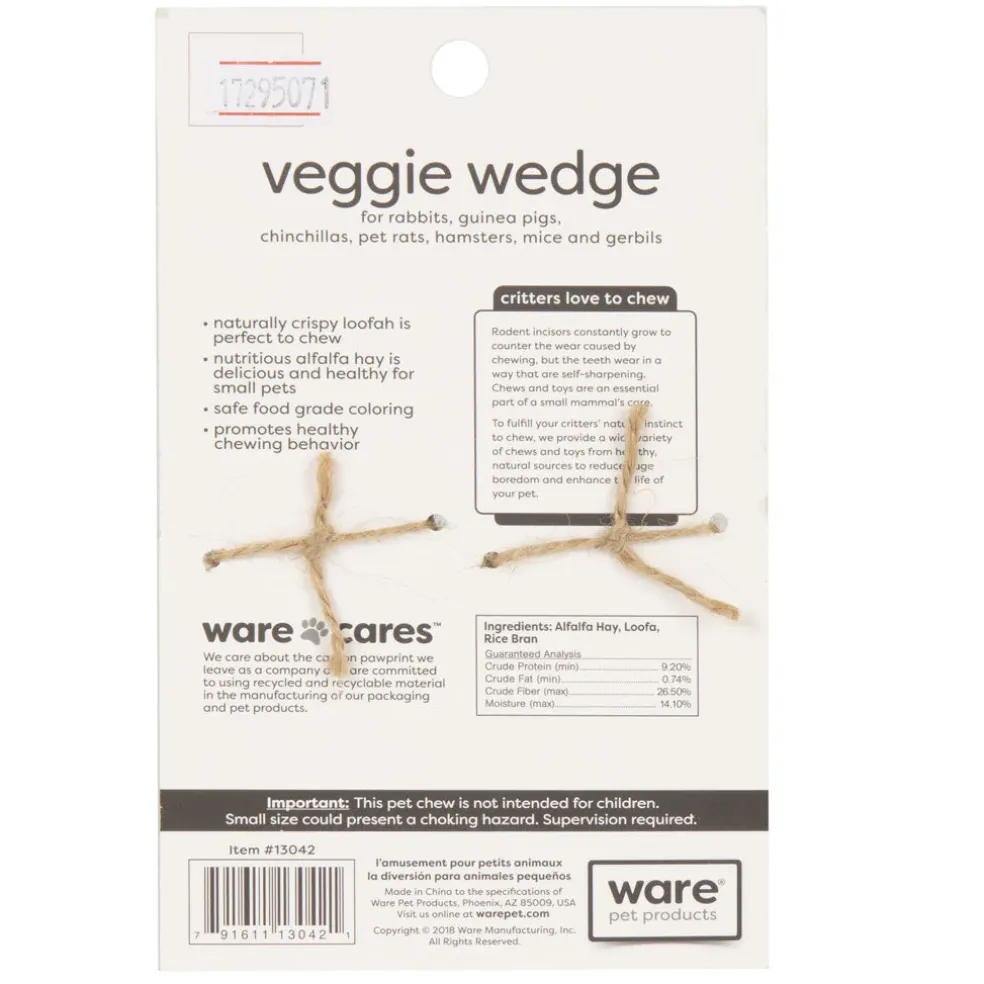 Ware Carnival Crop Veggie Wedge Chew, 2-count