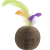 Ware Corrugate Feather Ball Toy for Small Animal