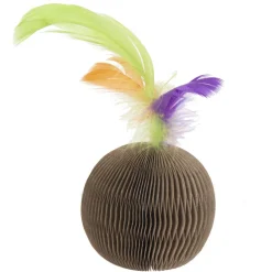 Ware Corrugate Feather Ball Toy for Small Animal