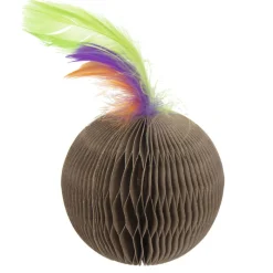 Ware Corrugate Feather Ball Toy for Small Animal