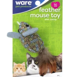 Ware Feather Mouse Toy with Catnip for Cats, 1 count