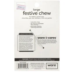 Ware Festive Chew Toy for Small Animals, Large, 2-count