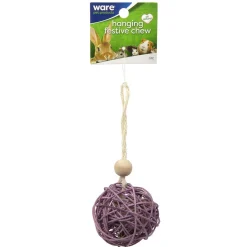 Ware Hanging Festive Chew Toy for Small Animals, Assorted Colors, 1-count