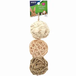 Ware Nature Balls Chew Toy for Small Animal, Value Pack, 3-pc