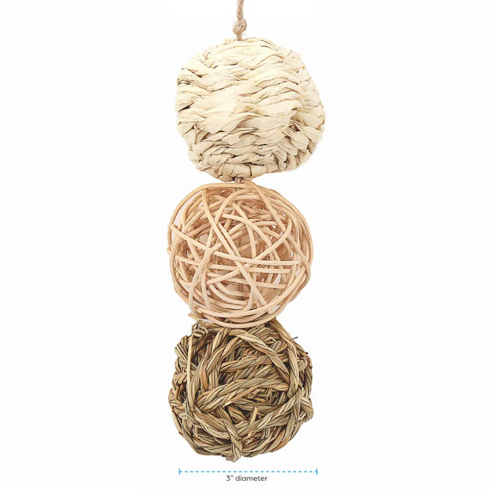 Ware Nature Balls Chew Toy for Small Animal, Value Pack, 3-pc