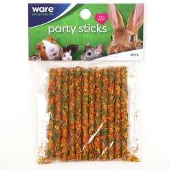 Ware Party Sticks Chew Toy for Small Animals, 12-count