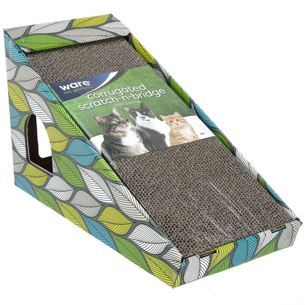 Ware Scratch-N-Bridge Cat Toy with Catnip