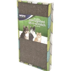 Ware Single Corrugated Sit-N-Scratch Scratcher with Catnip, 1 count