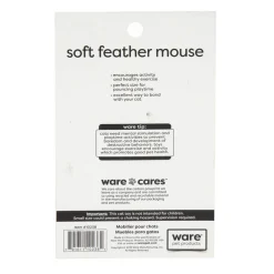 Ware Soft Feather Mouse with Catnip Cat Toy, 1 count