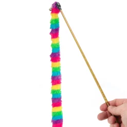 Ware Wild Rainbow Wand Teaser Cat Toy