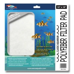 Weco Classic Aquarium PolyFiber Filter Pad, 10" x 18"