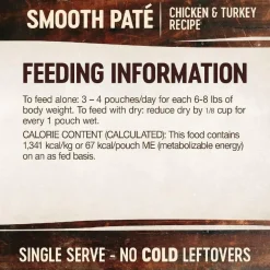 Wellness CORE Tiny Tasters Grain-Free Smooth Pate Chicken & Turkey Wet Food for Cats (1.75 oz x 12 pouches)