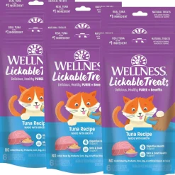 Wellness Lickable Treats Tuna Recipe Natural Treats for Cats, 2.5-oz