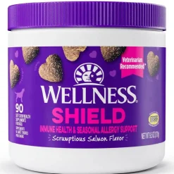 Wellness Shield Immune Health & Seasonal Allergy Support Supplement for Dogs, 45 soft chews
