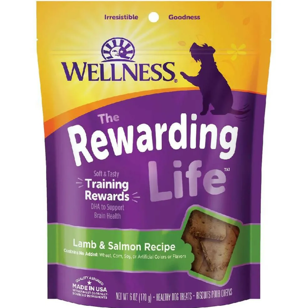 Wellness The Rewarding Life Lamb & Salmon Recipe Grain-Free Dog Treats (6 oz)