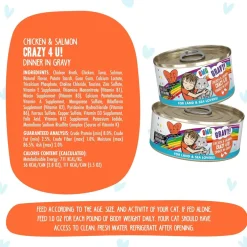 Weruva BFF Gravy Chicken & Salmon Crazy 4 U! Dinner in Gravy Cat Food