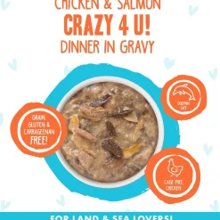 Weruva BFF Gravy Chicken & Salmon Crazy 4 U! Dinner in Gravy Cat Food
