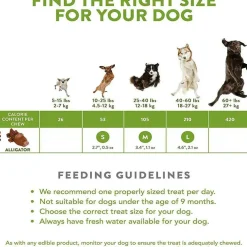 Whimzees Alligator Natural Daily Dental Long Lasting Treats For Small Dog (150 ct)