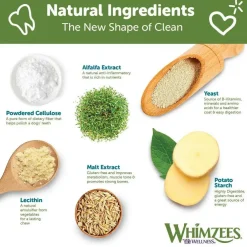 WHIMZEES Brushzees Natural Grain-Free Dental Chews For Dog Treats, Medium (12.7 oz)