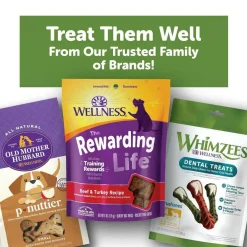 Whimzees by Wellness Hedgehog Dental Chews Natural Grain-Free Dental Treats For Large Dogs (6 ct)