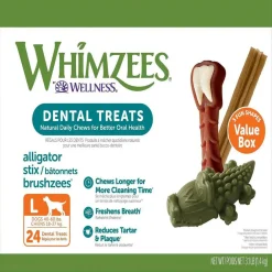 Whimzees by Wellness Natural Dental Value Box Treat For Large Dogs (24 count)