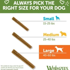 Whimzees by Wellness Natural Dental Value Box Treat For Large Dogs (24 count)