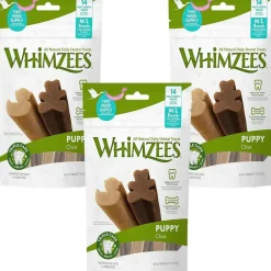 Whimzees by Wellness Natural Grain Free Dental Treats For Medium & Large Puppy (7.4 oz)