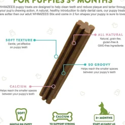 Whimzees by Wellness Natural Grain Free Dental Treats For Medium & Large Puppy (7.4 oz)