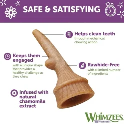 Whimzees by Wellness Occupy Antler Value Bag Treat For Medium Dog (12 pc)