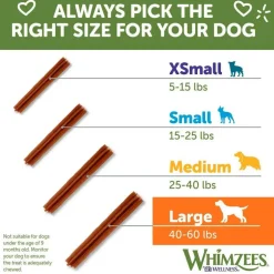 Whimzees by Wellness Stix Natural Grain-Free Dental Chews For Large Dogs (14.8 oz)