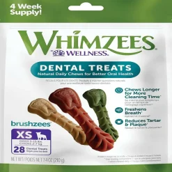 Whimzees Daily Use Pack Dental Treats For Dogs Extra Small Brushzees (7.4 oz)