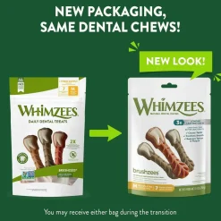 Whimzees Natural Grain Free Daily Dental Medium Dog Treats (7.4 oz)