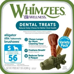 WHIMZEES Variety Pack Grain-Free For Dental Dog Treats, Small (56 coun)