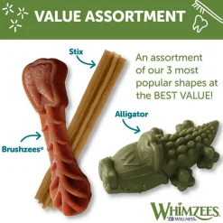 WHIMZEES Variety Pack Grain-Free For Dental Dog Treats, Small (56 coun)