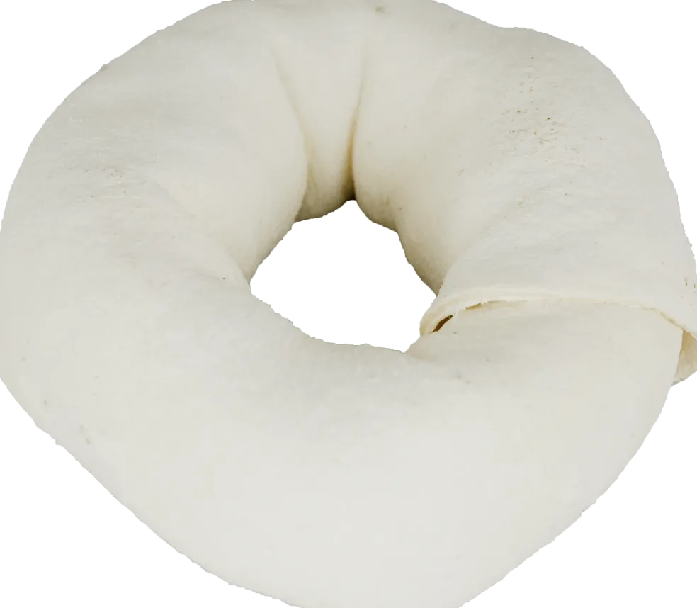 White Rawhide Donut 3-4”