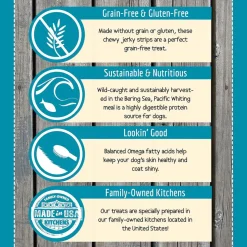 Wholesomes Cleo's Fish Grain Free Jerky Sticks Moist Dog Treats