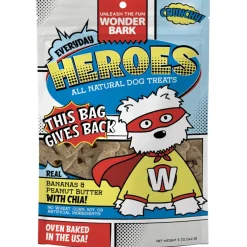 Wonder Bark Everyday Heroes Bananas & Peanut Butter Dog Treats, 5-oz