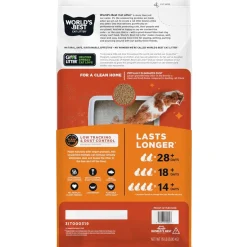World's Best Cat Litter Low Tracking & Dust Control Multiple Cat Unscented, 28 lbs