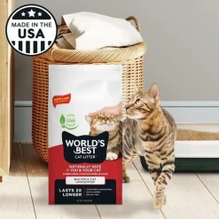 World's Best Cat Litter Multiple Cat Unscented, 28 lbs