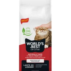 World's Best Cat Litter Multiple Cat Unscented, 28 lbs