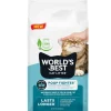 World's Best Cat Litter Poof Fighter Multiple Cat Light Lemongrass Scent, 28 lbs