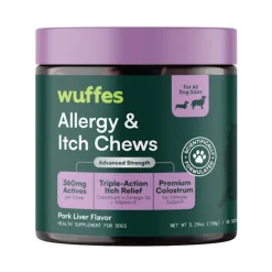 Wuffes Allergy & Itch Chews for Dogs (50 chews)