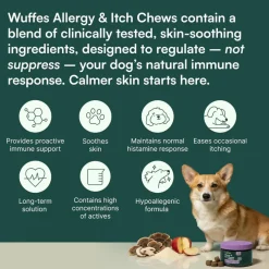 Wuffes Allergy & Itch Chews for Dogs (50 chews)