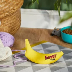 Yeowww! Banana Catnip Cat Toy Yellow, 7