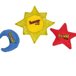 Yeowww! Sun, Moon, Stars Catnip Cat Toys, 3-pack