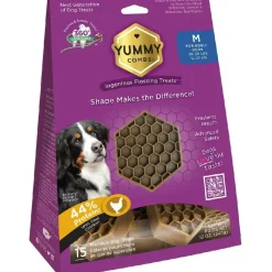 Yummy Combs Dental Flossing Treats for Medium Dogs 26-50lbs (15 Count)