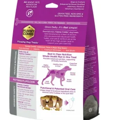 Yummy Combs Premium Dog Treats, Fish and Egg Allergy Relief, Medium, 15 Count