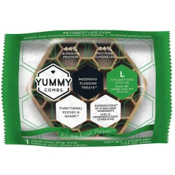 Yummy Combs Treats with Real Chicken, Large, Individually Wrapped, 1 count