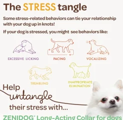 ZENIDOG Calming Collar for Puppies/Small Dogs Up to 22 lbs