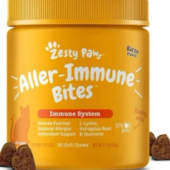 Zesty Paws Aller-Immune Bacon Flavored Immune System Chews for Cats (60 ct)